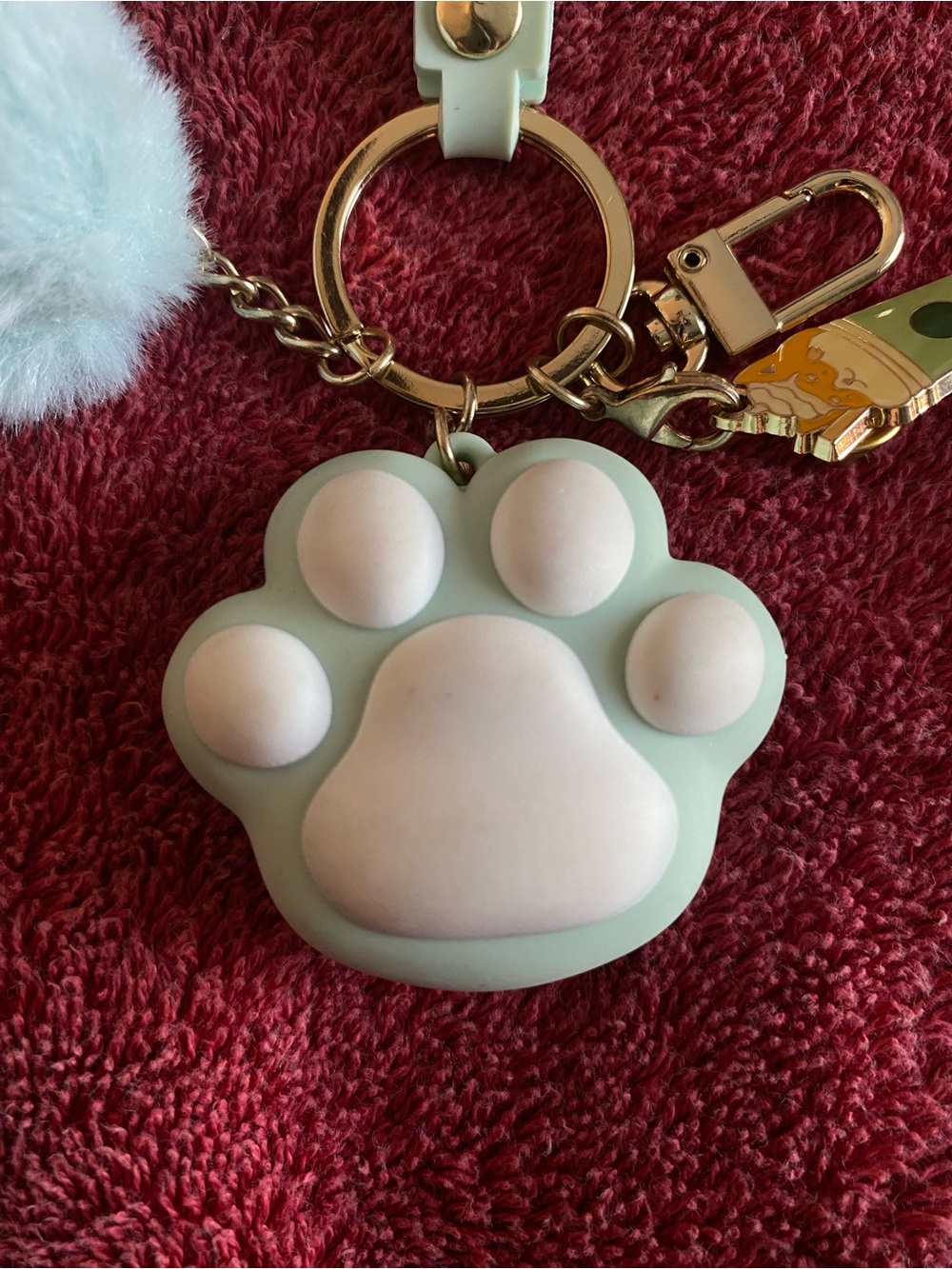 Starbucks Shanghai Exclusive Bag Charm Keychain Puppy Coffee Cup Mint Green - Picture 2 of 3